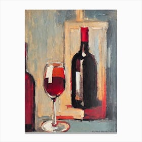 Nero D'Avola Oil Painting Cocktail Poster Canvas Print