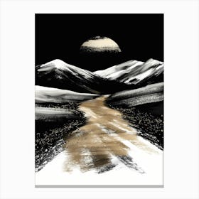Road To The Moon Canvas Print