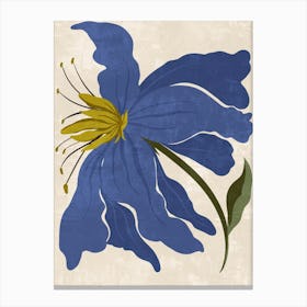 Blue Clematis Canvas Print