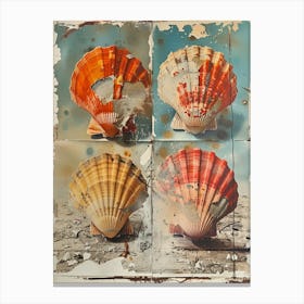 Four Seashells Canvas Print