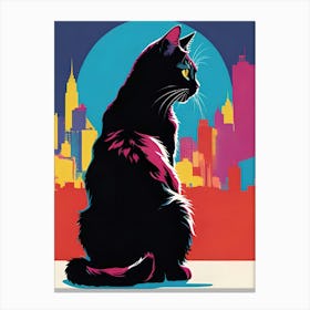 Cat In The City Canvas Print