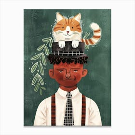 Cat On A Hat 1 Canvas Print