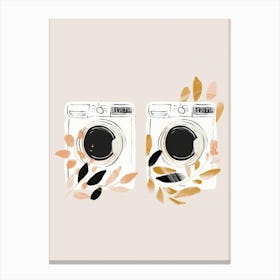 Two Washing Machines Canvas Print