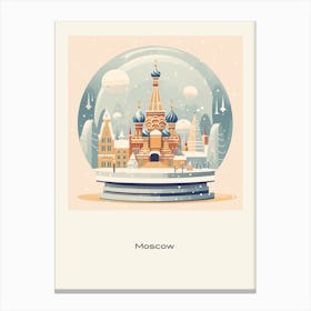 Moscow Russia 1 Snowglobe Poster Canvas Print