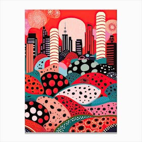 Sydney, Illustration In The Style Of Pop Art 2 Canvas Print