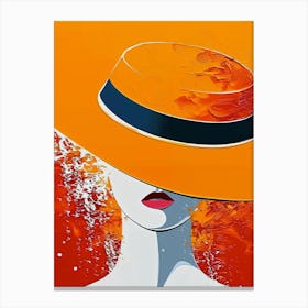 Orange Hat Canvas Print