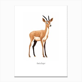 Data Set 22 Kids Animal Poster Canvas Print