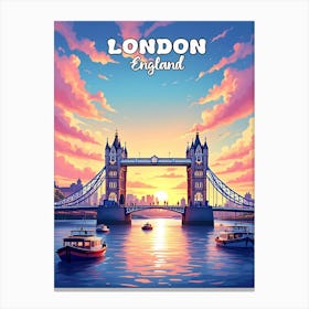 London Vintage Art V 05 Canvas Print