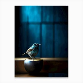 bird in evening Canvas Print