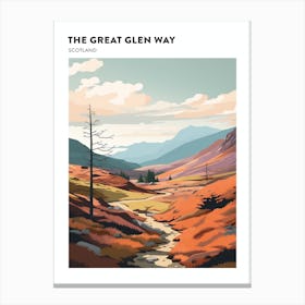 The Great Glen Way Scotland 8 Hiking Trail Landscape Poster Canvas Print