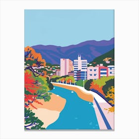 Hiroshima Japan 1 Colourful Illustration Canvas Print