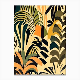 Jungle Pattern 2 Rousseau Inspired Canvas Print