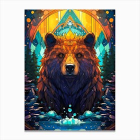 Bear In The Forest 2 Canvas Print