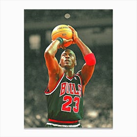 Michael Jordan Of The Chicago Bulls Canvas Print