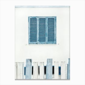 Blue Shutters Canvas Print