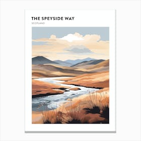 The Speyside Way Scotland 4 Hiking Trail Landscape Poster Canvas Print
