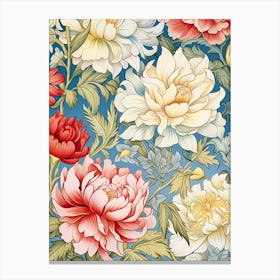 Peony Wallpaper Canvas Print