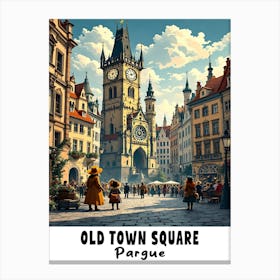 Old Town Square, Prague Canvas Print