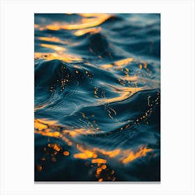 Sunset In The Water Canvas Print