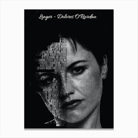 Linger Dolores O Riordan Text Art Canvas Print