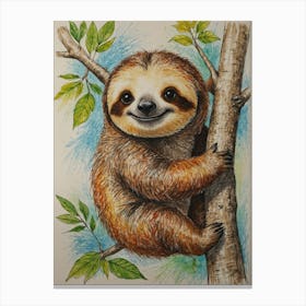 Sloth 43 Canvas Print