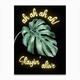 Oh Oh Oh stayin’ alive Canvas Print