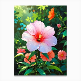 Hibiscus Flower Canvas Print