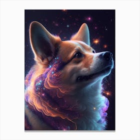 Galaxy Shiba Inu Doge Meme Canvas Print