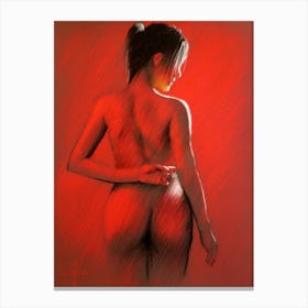 Red Hot Nude Canvas Print