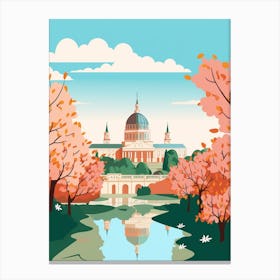 Hungary 1 Travel Illustration Canvas Print