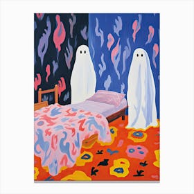 Bedroom With Two Ghosts, Matisse Style Canvas Print