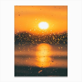 Sunset Through A Window Canvas Print