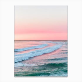 Grange Beach, Australia Pink Photography 2 Canvas Print