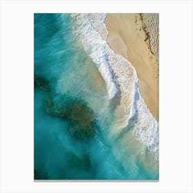 Aerial View Of The Beach 14 Canvas Print