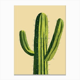 Parodia Cactus Minimalist Abstract Illustration 2 Canvas Print