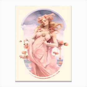 Aphrodite Watercolour 2 Canvas Print