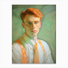 Portrait Of A Young Man Canvas Print