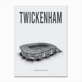 Twickenham Stadium England Rugby Stadium Canvas Print
