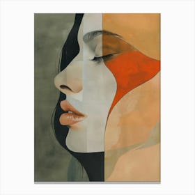 Abstract Portrait Of A Woman 37 Canvas Print