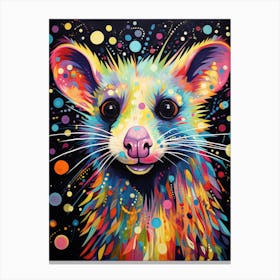  A Gangster Possum Vibrant Paint Splash 2 Canvas Print