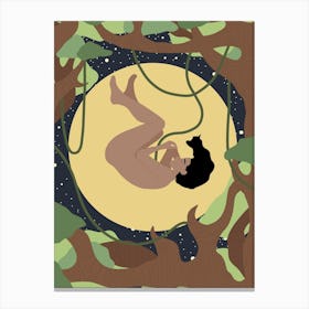 Yggdrasils Child in the Moon Canvas Print