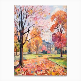 Autumn City Park Painting Castle Park Bristol 2 Canvas Print