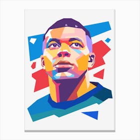 Kylian Mbappe wpap art Canvas Print