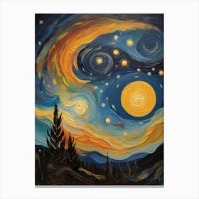 Starry Night 98 Canvas Print