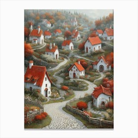 Russian Village Canvas Print