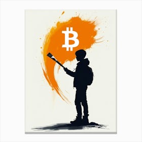 Bitcoin Painting 3 Canvas Print