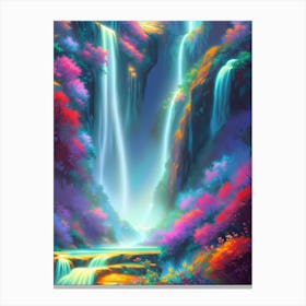 Colorful Waterfall Canvas Print
