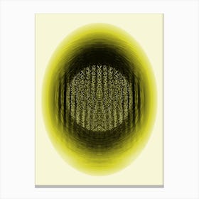 Dark Cosmic Egg Yellow 1 Canvas Print