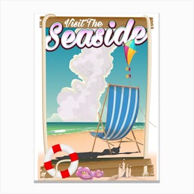 Visit The Seaside Canvas Print