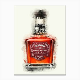 Jack Daniels Single Barrel Rye Canvas Print